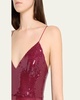 Sequined Paneled Bikini Gown
