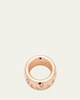 Iconica 18K Rose Gold Medium Band Ring with Diamonds