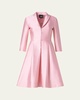 Pintuck Silk Coat Dress