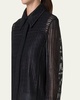 Talitha Short Techno Stripe Boxy Jacket