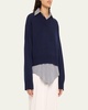 3-Ply Cashmere Varsity Sweater