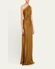 Aster One-Shoulder Satin Gown