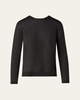 Cashmere-Silk Fine Gauge Knit Sweater