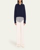 3-Ply Cashmere Varsity Sweater