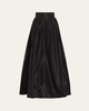 Pleated Silk Ball Skirt