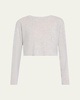 Maeve Cropped Pointelle-Knit T-Shirt