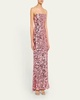 Farah Strapless Sequin Column Gown