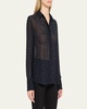 Chika Strass Button-Down Top