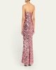 Farah Strapless Sequin Column Gown