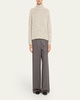 Textured Marl Turtleneck Sweater