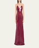 Sequined Paneled Bikini Gown