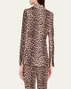 Macey Leopard Fitted Blazer