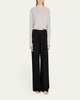 Maeve Cropped Pointelle-Knit T-Shirt