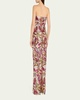 Dahlia Strapless Embroidered Sequin Gown