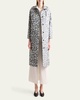 Adams Leopard Silk-Blend Coat