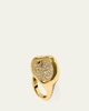 Solanales Crystal Pebble Statement Ring