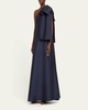 One-Shoulder Bow Voluminous Gown
