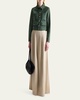 Mack Pleated Cotton Maxi Skirt