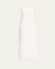 Shauna Strapless Cowl-Back Midi Dress