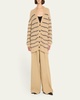 Cody Stripe Fuzzy Cardigan