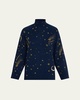 Jared Beaded Turtleneck Sweater