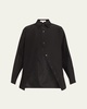 Portrait Collar Button Down Shirt