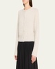 Mother-of-Pearl Eyelash Knit Cardigan