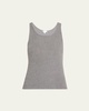 Di Maria Ribbed Scoop-Neck Tank