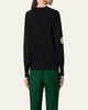 Windflower Cashmere-Cotton Crewneck Sweater