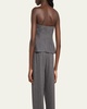 Renee Strapless Pinstripe Top
