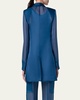 Teodore Silk Gauze Oversize Blazer Jacket