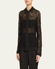 Blooming Threadwork Lace Shirt