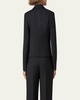 Adele Pinstripe Double-Breasted Short Jacket