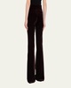 Sophie II Mid-Rise Straight Velvet Pants