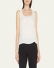 Sleeveless Silk Shell