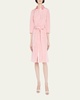 Faille 3/4-Sleeve Shirtdress