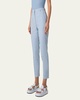 Freda Seersucker Striped Tapered-Leg Pants