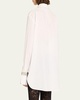 Calvin Embellished Button-Front Top