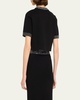 Maeve Embellished Short-Sleeve Top