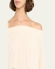 Sienna Pleated Off-The-Shoulder Top
