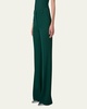Florine Wide Leg Wool Crepe Pants