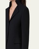 Amber Short Wool Crepe Double-Face Jacket