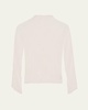 Chiffon Twist Crinkled Turtleneck Top