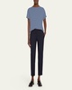 Cashmere-Blend Knit Lurex T-Shirt