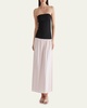 Amyra Strapless Drop-Waist Maxi Dress