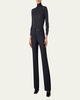 Cashmere-Blend Fine Ribbed Knit Top
