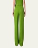 Fior Silk Viscose Shantung Wide Leg Pants