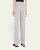 Soleil Straight-Leg Pointelle Knit Lounge Pants