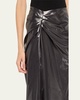 Tessa Vegan Leather Midi Skirt
