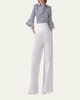 Stripe Tiered Ruffle Sleeve Button Down Top